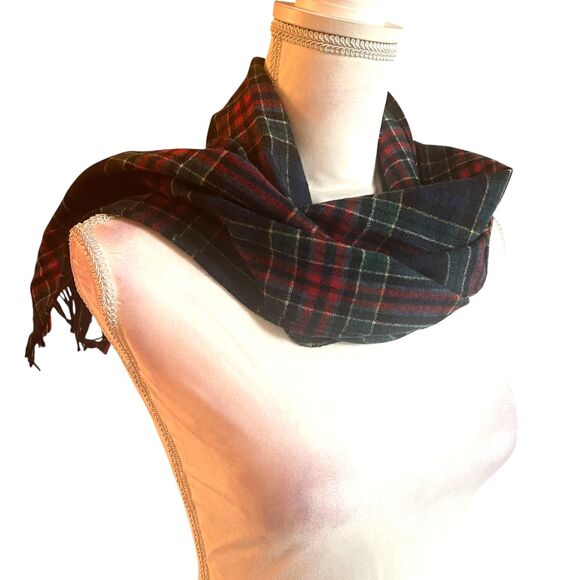 VTG Pendleton 100% Wool Tartan Plaid Scarf Heritage Classic Preppy Holiday - Picture 4 of 13